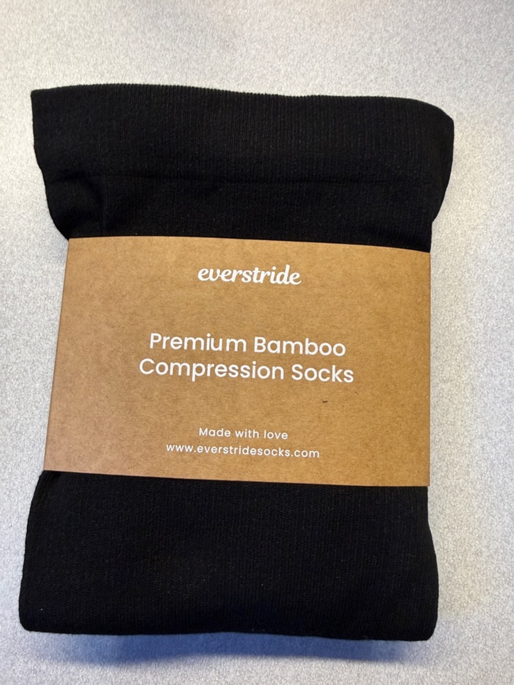 Everstride Premium Bamboo Compression Stockings 2x in Black